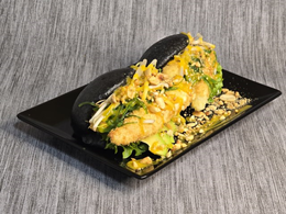 Bułka z krewetkami w panko