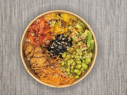 POKE BOWL:  Kurczak w panko